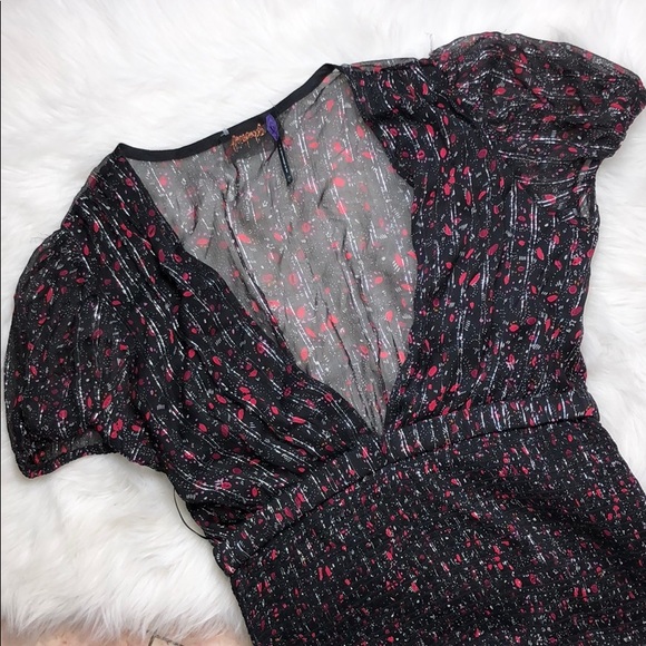 FREE PEOPLE BABY LOVE SMOCKED BODYCON MINI DRESS - Picture 3 of 6